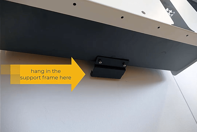 9 Hang support voor frame